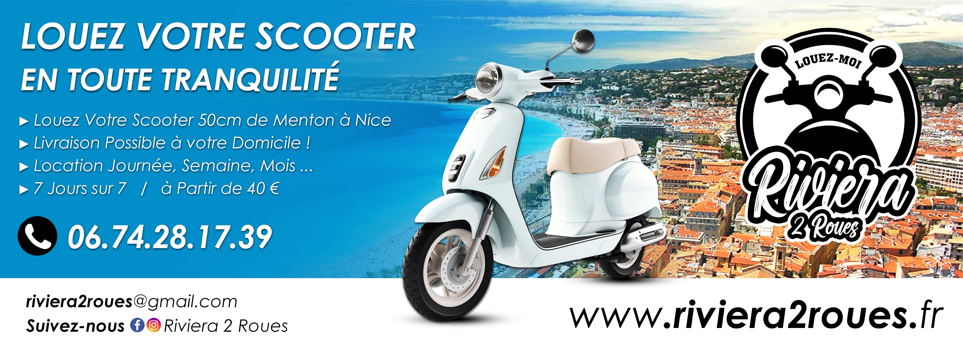 Location scooter Monaco, Menton, Roquebrune-Cap-Martin, Sospel, Gorbio, Beausoleil, Eze, Cap d'ail, Beaulieu sur mer, Villefranche-sur-Mer